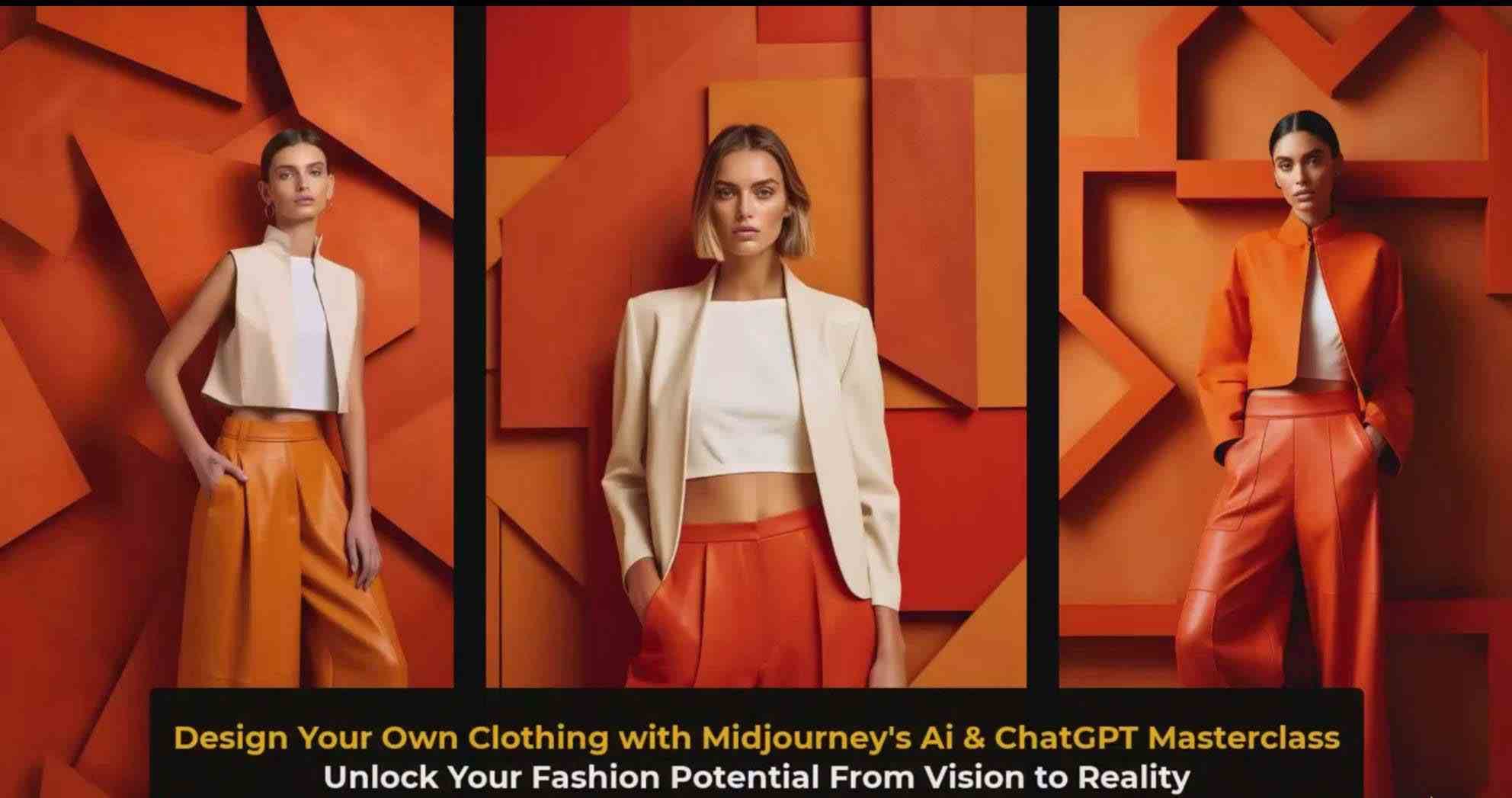 图片[5]-利用 Midjourneys Ai 人工智能设计自己的服装AI大师班-10节课-中英字幕-时光论坛