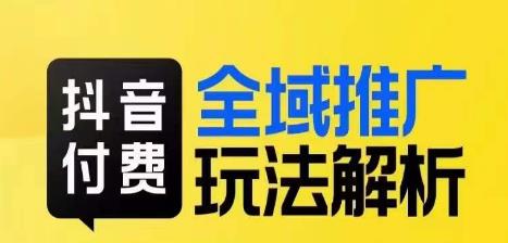 抖音付费全域推广玩法解析，抓住平台红利，小付费撬动大流量-时光论坛