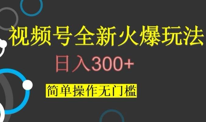 视频号最新爆火玩法，日入300+，简单操作无门槛【揭秘】-时光论坛