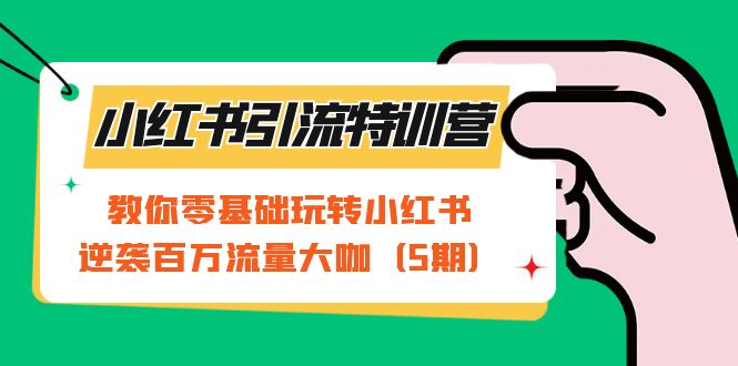 小红书引流特训营-第5期：教你零基础玩转小红书，逆袭百万流量大咖-时光论坛