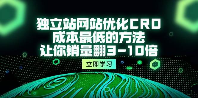 （10173期）独立站网站优化CRO，成本最低的方法，让你销量翻3-10倍（5节课）-时光论坛