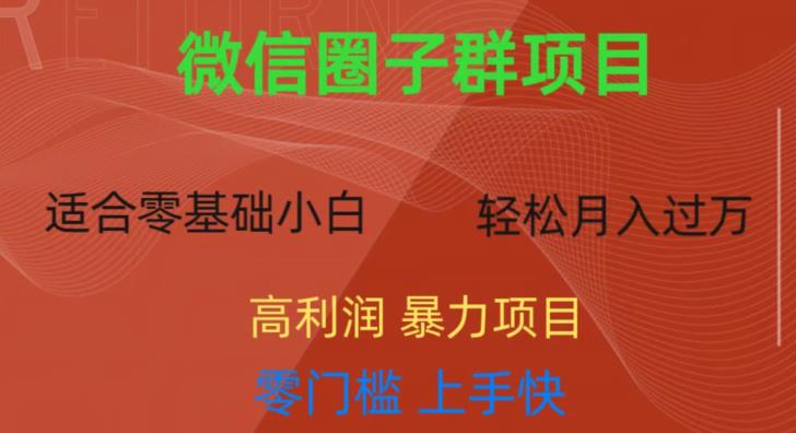 微信资源圈子群项目，零门槛，易上手，一个群1元，一天轻轻松松300+【揭秘】-时光论坛