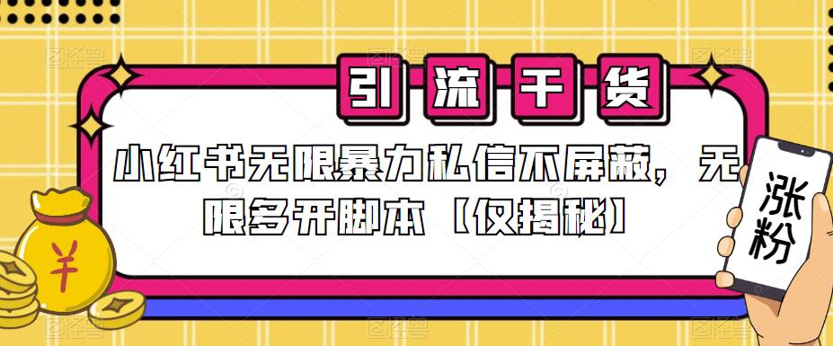 小红书无限暴力私信不屏蔽，无限多开脚本【仅揭秘】-时光论坛