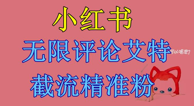 小红书无限评论艾特截流精准粉（软件+教程）-时光论坛