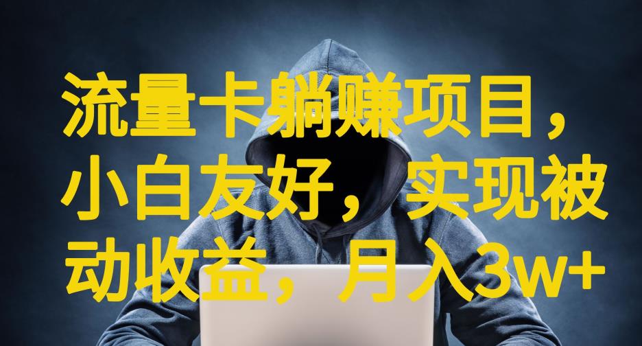流量卡躺赚项目，小白友好，开设后台，实现被动收益，只要出卡，就能一直赚钱，利润高昂【揭秘】-时光论坛