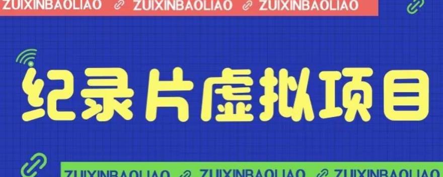 价值1280的蓝海纪录片虚拟项目，保姆级教学，轻松日入600+【揭秘】-时光论坛