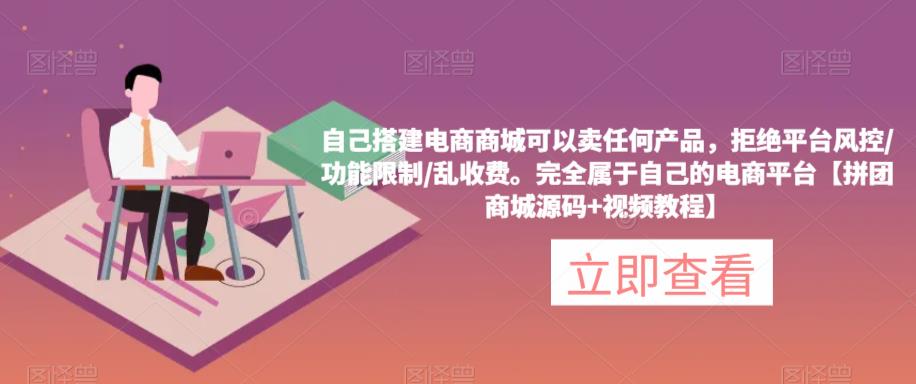 自己搭建电商商城可以卖任何产品，完全属于自己的电商平台【拼团商城源码+视频教程】-时光论坛