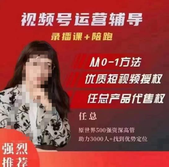 任姐视频号运营，懂老板的任总视频号短视频运营，从0到1做视频号课程-时光论坛