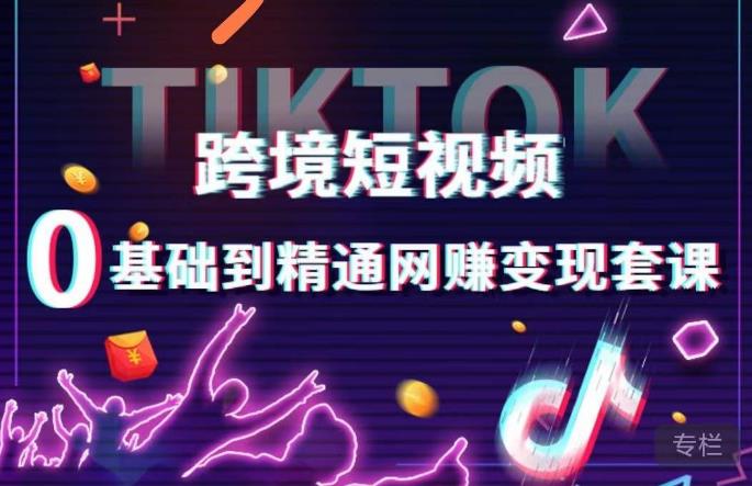 跨境短视频TIKTOK 0基础到精通网赚变现套课，跨境短视频独立站带货变现技巧-时光论坛