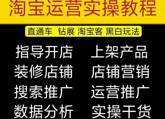 2023淘宝开店教程0基础到高级全套视频网店电商运营培训教学课程-时光论坛