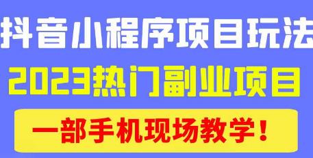 抖音小程序9.0新技巧，2023热门副业项目，动动手指轻松变现-时光论坛