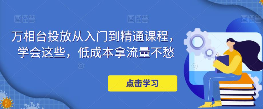 万相台投放从入门到精通课程，学会这些，低成本拿流量不愁-时光论坛