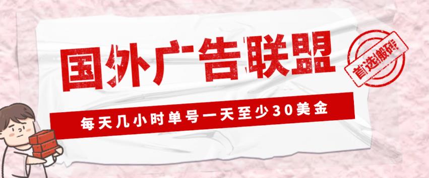 外面收费1980的最新国外LEAD广告联盟搬砖项目，单号一天至少30美金【详细玩法教程】-时光论坛