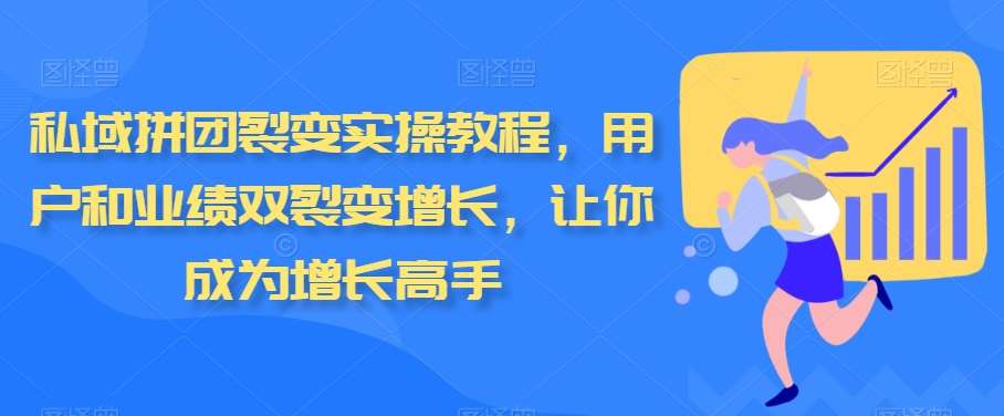 私域拼团裂变实操教程，用户和业绩双裂变增长，让你成为增长高手-时光论坛