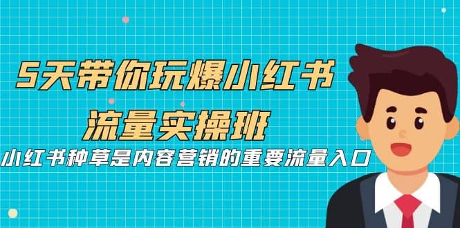 5天带你玩爆小红书流量实操班，小红书种草是内容营销的重要流量入口-时光论坛