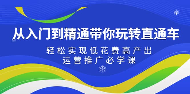 从入门到精通带你玩转直通车：轻松实现低花费高产出，35节运营推广必学课-时光论坛