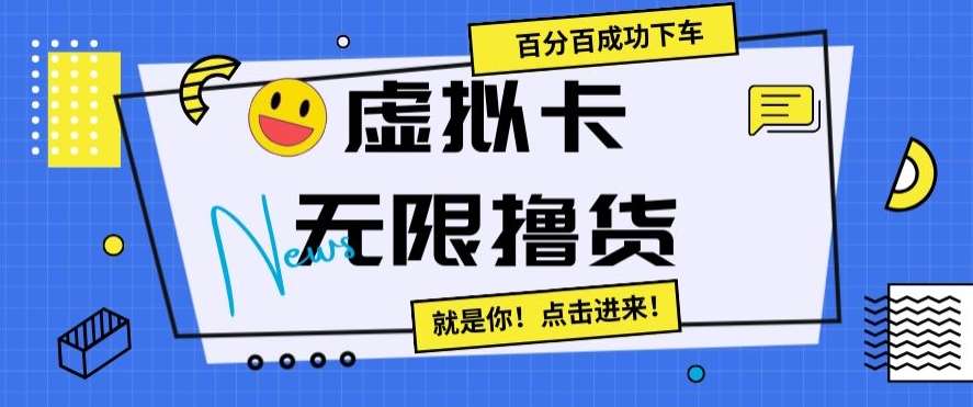 虚拟卡无限撸货，百分百成功下车【仅揭秘】-时光论坛
