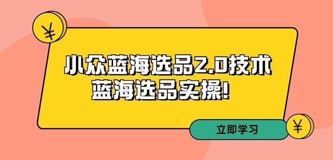 拼多多培训第33期：小众蓝海选品2.0技术-蓝海选品实操！-时光论坛