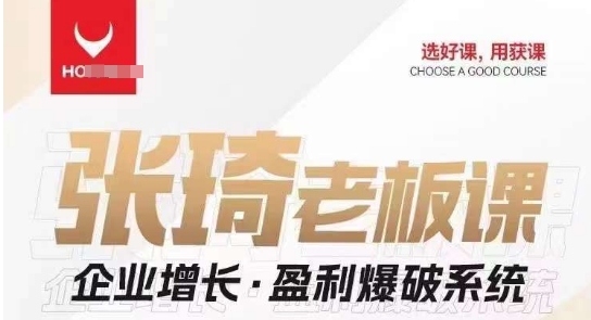【组合课】张琦张琦老板企业增长·盈利爆破系统（直播专享）-时光论坛