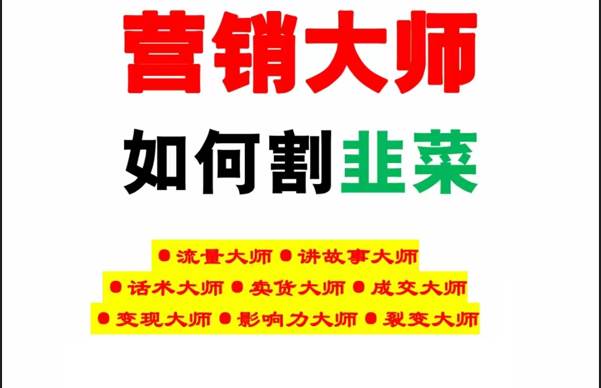 《营销大师如何割韭菜》禁止外传的大师绝学电子书-时光论坛