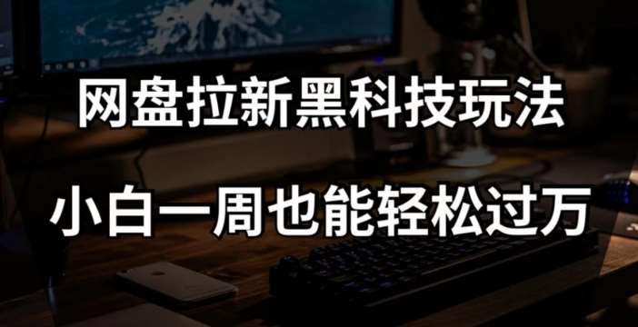 网盘拉新黑科技玩法，小白一周也能轻松过万【全套视频教程+黑科技】【揭秘】-时光论坛