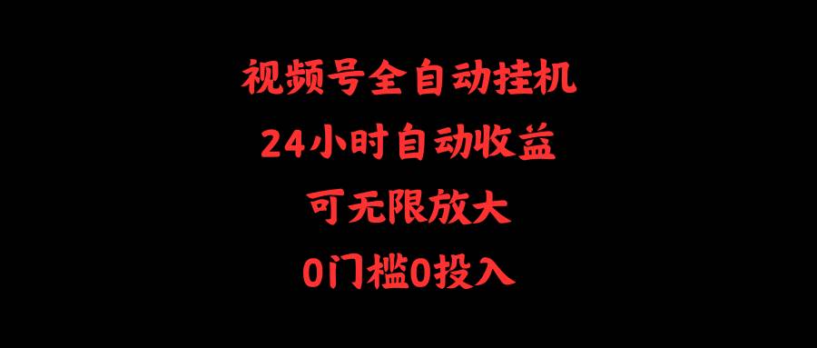 （10031期）视频号全自动挂机，24小时自动收益，可无限放大，0门槛0投入-时光论坛