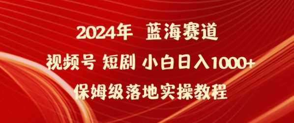 2024年视频号短剧新玩法小白日入1000+保姆级落地实操教程【揭秘】-时光论坛