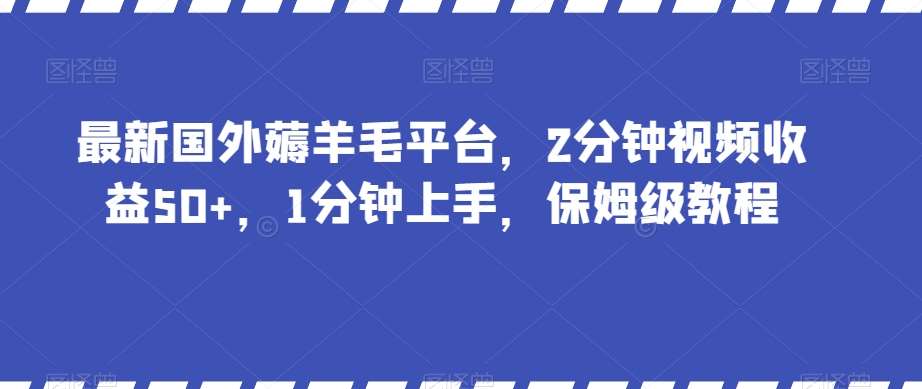 最新国外薅羊毛平台，2分钟视频收益50+，1分钟上手，保姆级教程【揭秘】-时光论坛