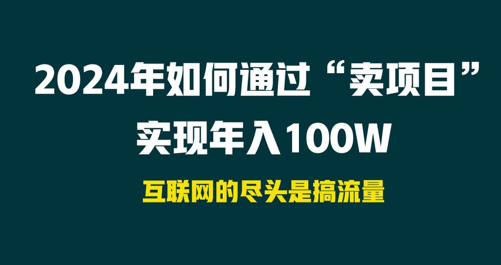 （9147期） 2024年如何通过“卖项目”实现年入100W-时光论坛