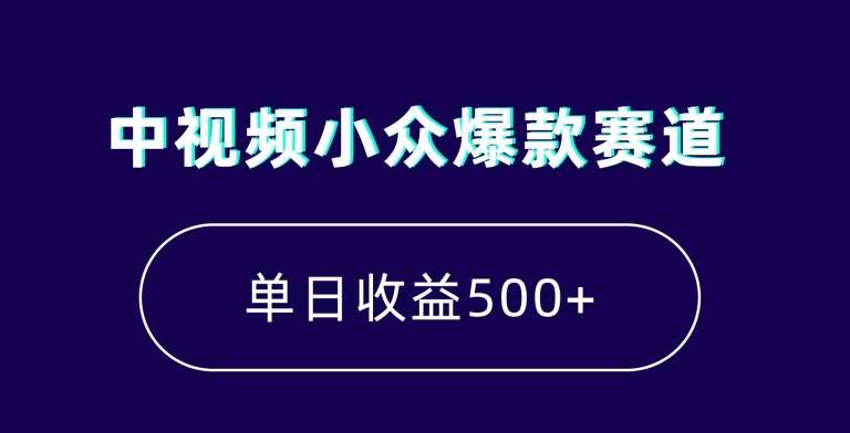 中视频小众爆款赛道，7天涨粉5万+，小白也能无脑操作，轻松月入上万【揭秘】-时光论坛
