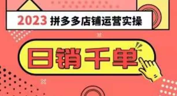 2023拼多多运营实操，每天30分钟日销1000＋，爆款选品技巧大全（10节课）-时光论坛