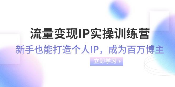 （8134期）流量变现-IP实操训练营：新手也能打造个人IP，成为百万 博主（46节课）-时光论坛