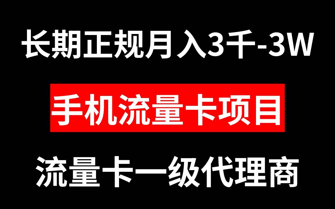 （8311期）手机流量卡代理月入3000-3W长期正规项目-时光论坛