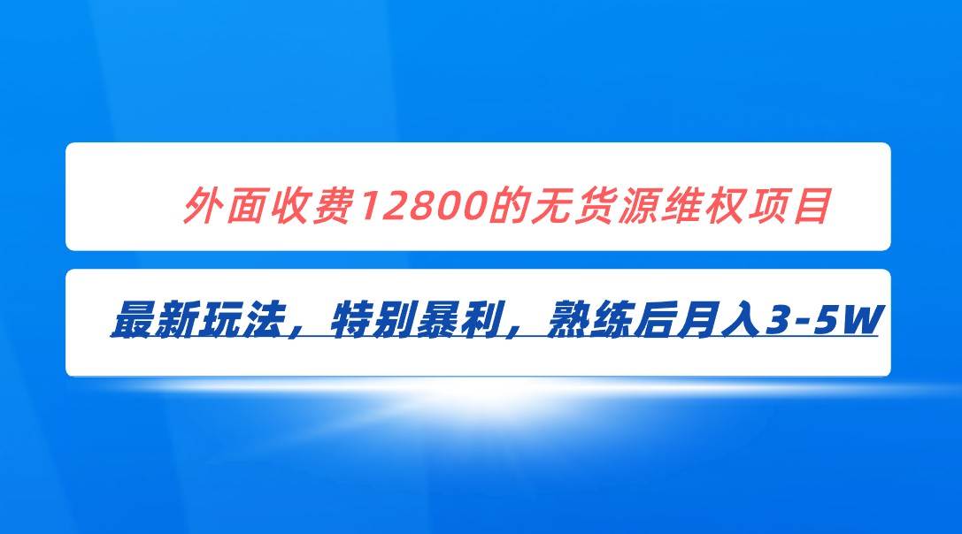 全网首发！外面收费12800的无货源维权最新暴利玩法，轻松月入3-5W-时光论坛