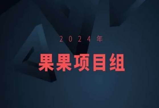 2024年果果项目组项目合集-果果最新项目-时光论坛