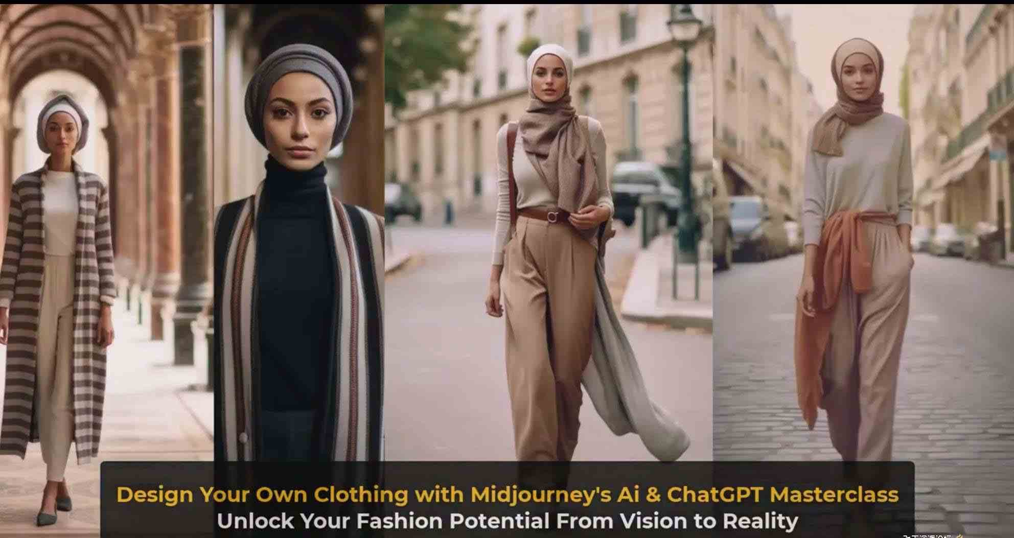 图片[12]-利用 Midjourneys Ai 人工智能设计自己的服装AI大师班-10节课-中英字幕-时光论坛