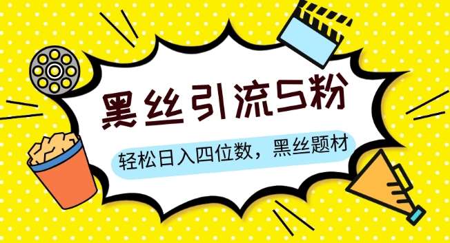 S粉变现，轻松日入四位数，黑丝题材+情感话术【揭秘】-时光论坛