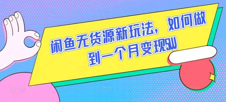 闲鱼无货源新玩法，如何做到一个月变现5W【揭秘】-时光论坛