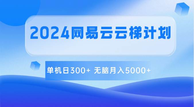 2024网易云云梯计划 单机日300+ 无脑月入5000+-时光论坛