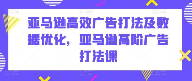 亚马逊高效广告打法及数据优化，亚马逊高阶广告打法课-时光论坛