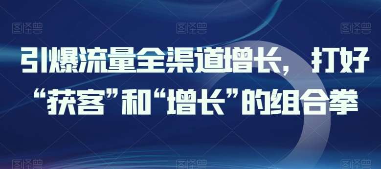 引爆流量全渠道增长，打好“获客”和“增长”的组合拳-时光论坛