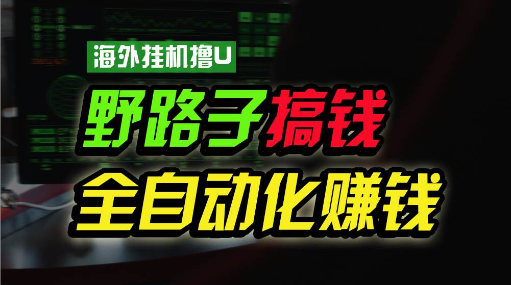 海外挂机撸U新平台，日赚8-15美元，全程无人值守，可批量放大，工作室内部项目！-时光论坛