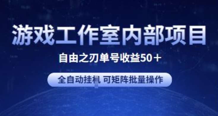 游戏工作室内部项目 自由之刃2 单号收益50+ 全自动挂JI 可矩阵批量操作【揭秘】-时光论坛