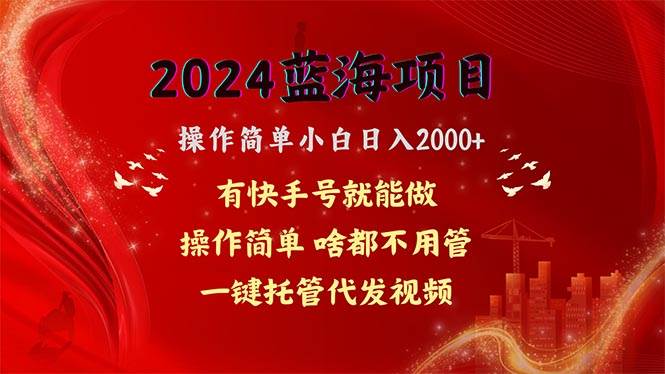 （10693期）2024蓝海项目，网盘拉新，操作简单小白日入2000+，一键托管代发视频，…-时光论坛