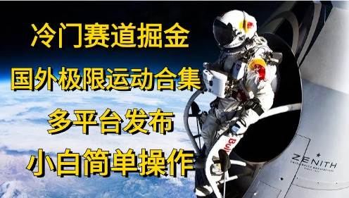 （10745期）冷门赛道掘金，国外极限运动视频合集，多平台发布，小白简单操作-时光论坛