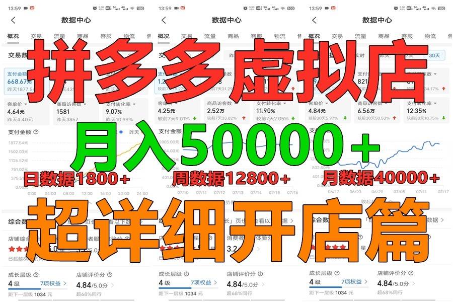 拼多多虚拟电商训练营月入40000+你也行，暴利稳定长久，副业首选-时光论坛