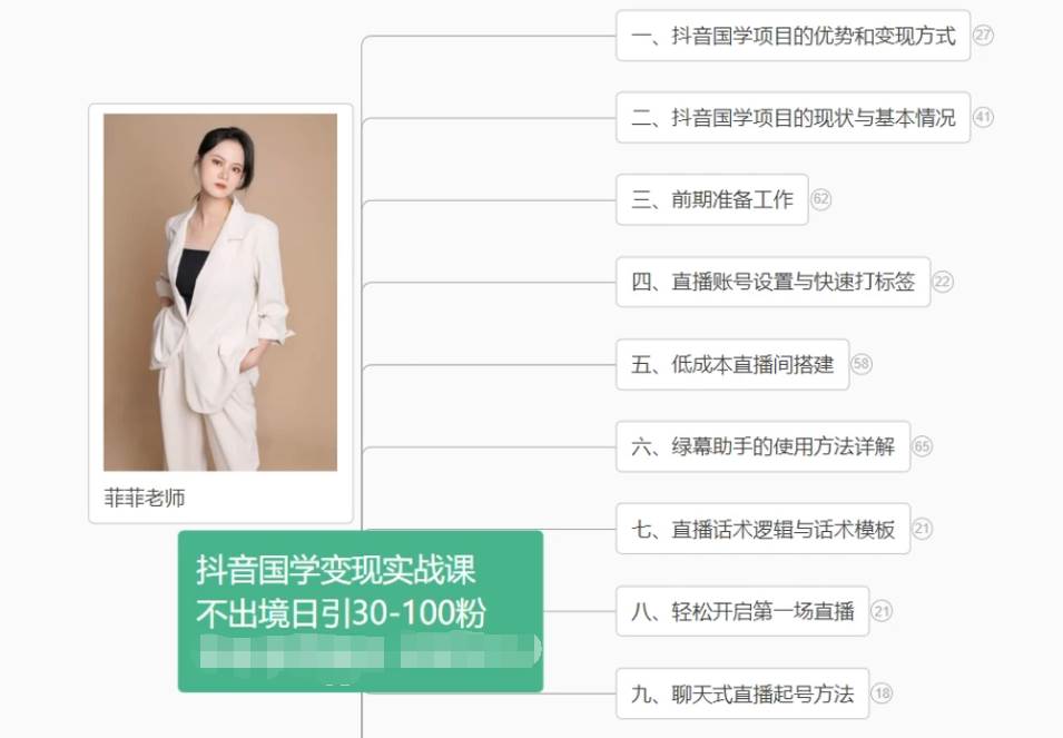 抖音国学变现项目：不出境日引30-100粉实战课程-时光论坛