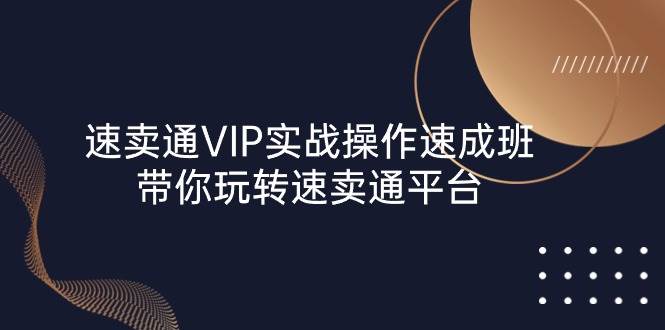 （10935期）速卖通 VIP实战操作-速成班，带你玩转速卖通平台（23节）-时光论坛