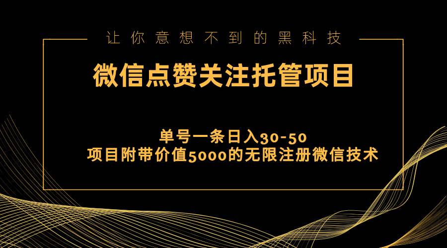 （11177期）视频号托管点赞关注，单微信30-50元，附带价值5000无限注册微信技术-时光论坛