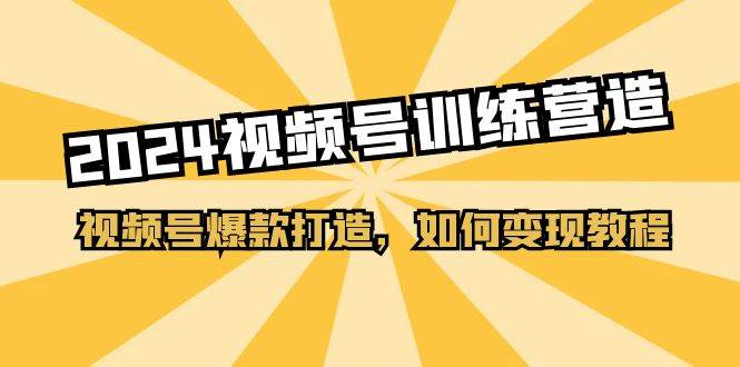 （11135期）2024视频号训练营，视频号爆款打造，如何变现教程（20节课）-时光论坛